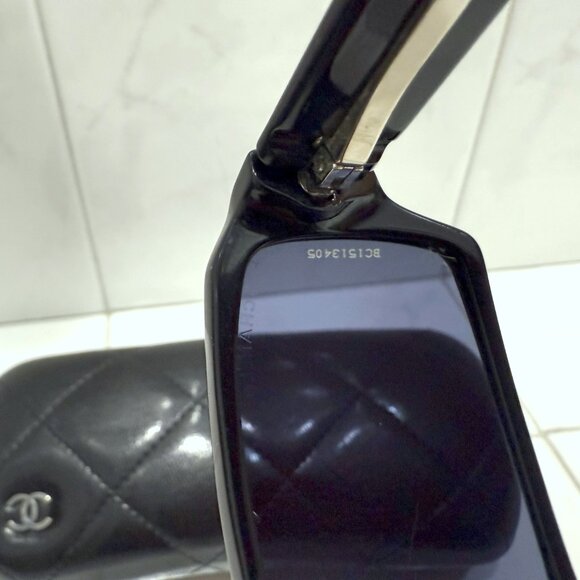 Chanel 5060B Black Swarovski Limited Edition Sunglasses - Picture 6 of 14